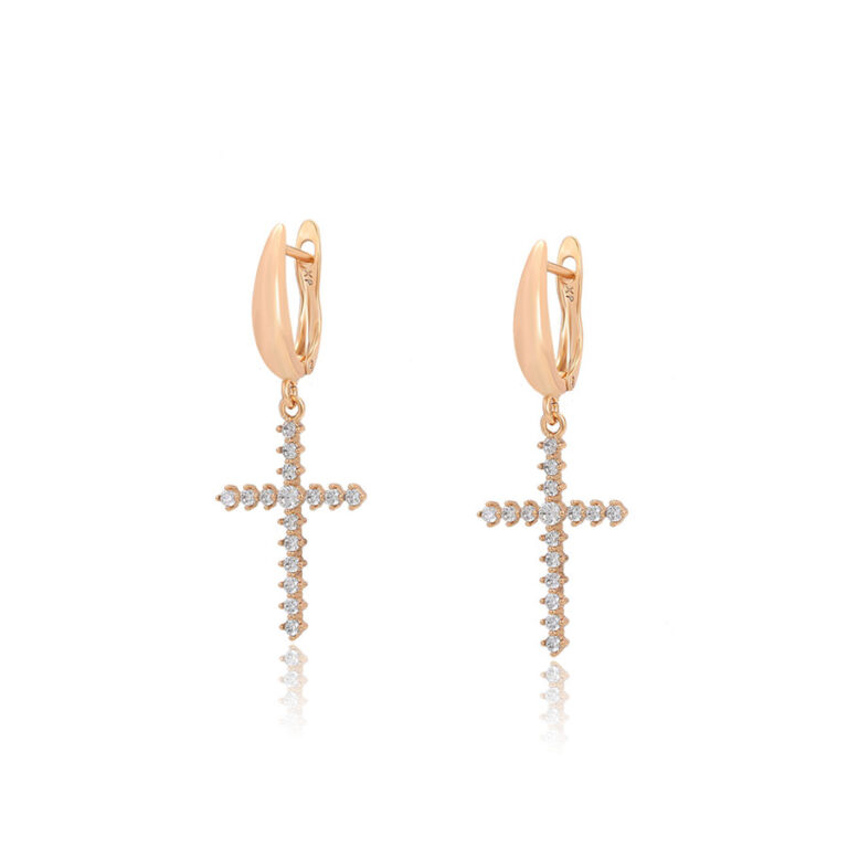 Cercei Eleganti Cristale Placati Aur 18K Accessories For You Afy Ro